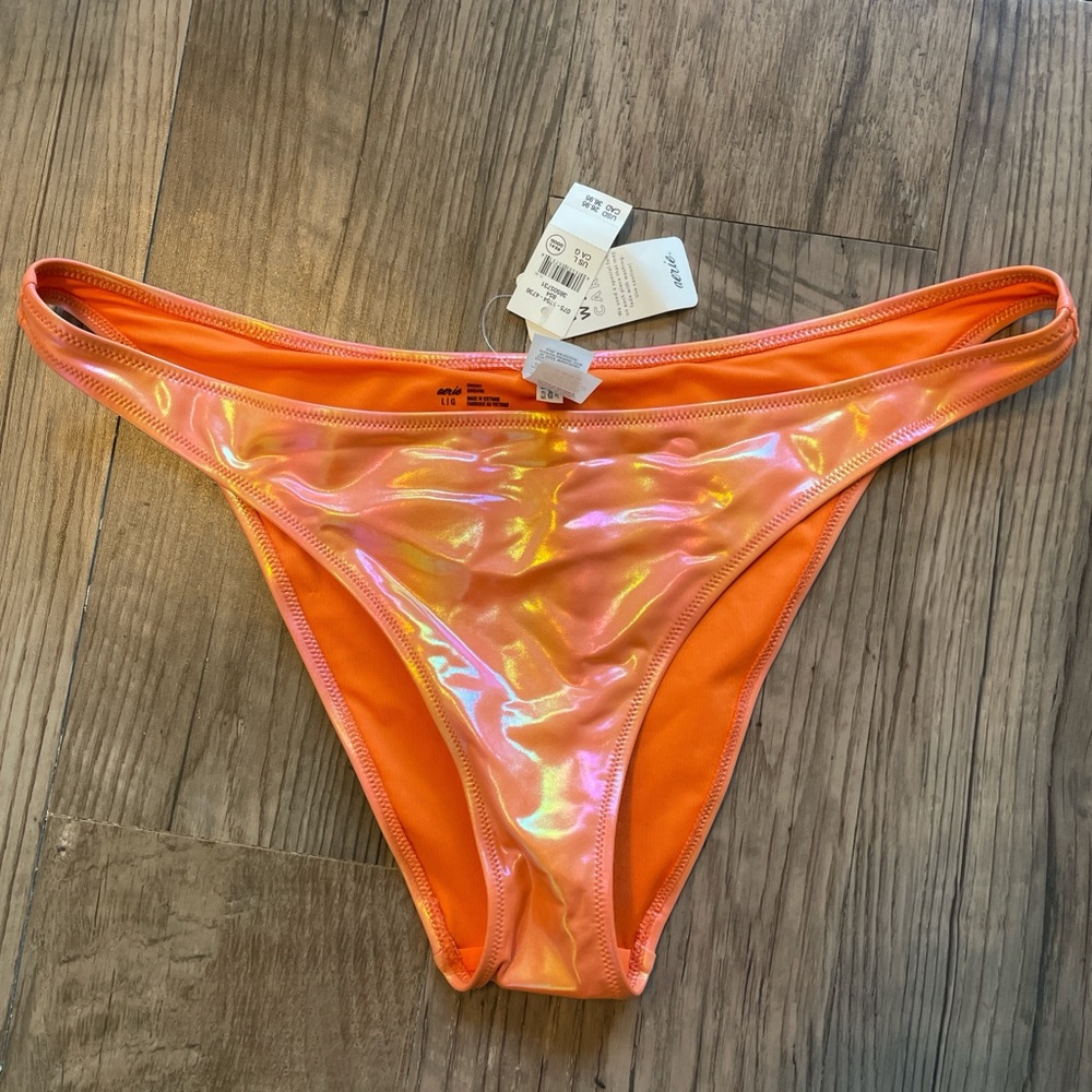 Aerie Iridescent Orange Bikini Bottom